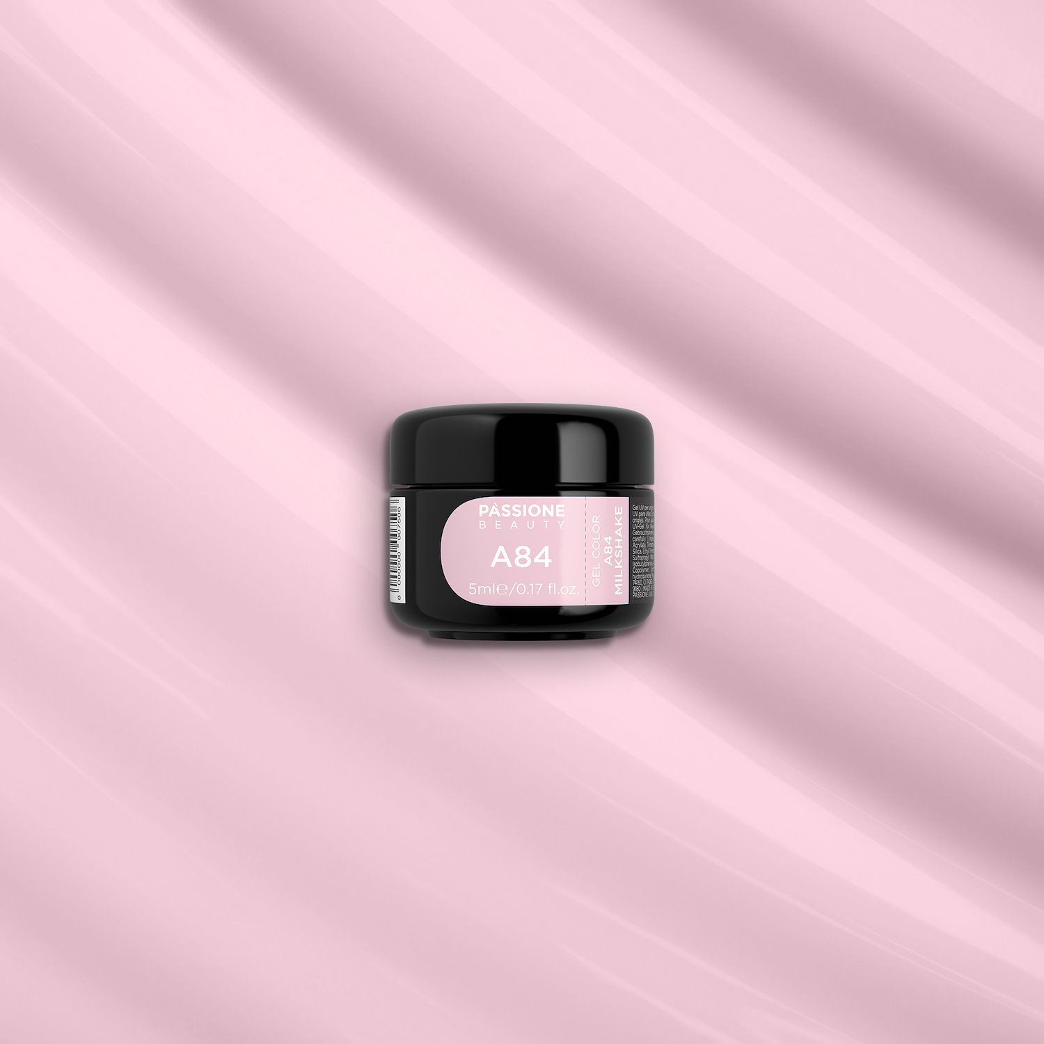 Gel colour A84 Milkshake - Light powder pink gel color  - detail 1
