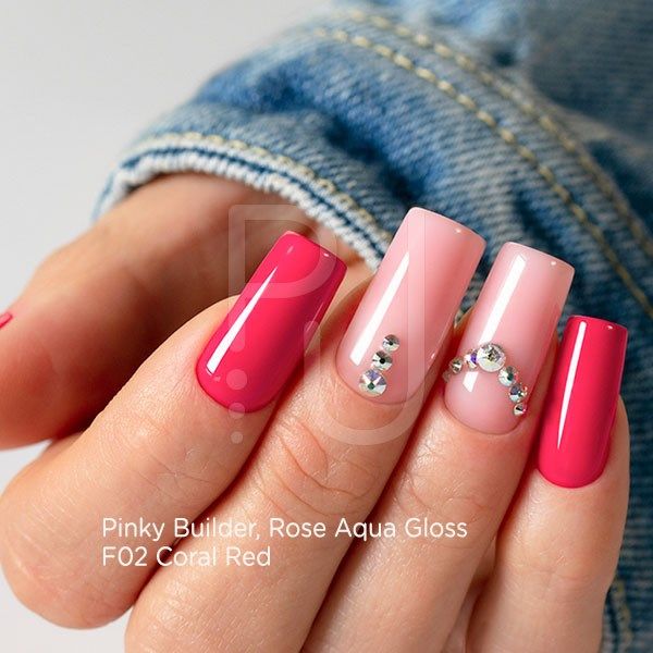 Gel colour F02 Coral Red detail