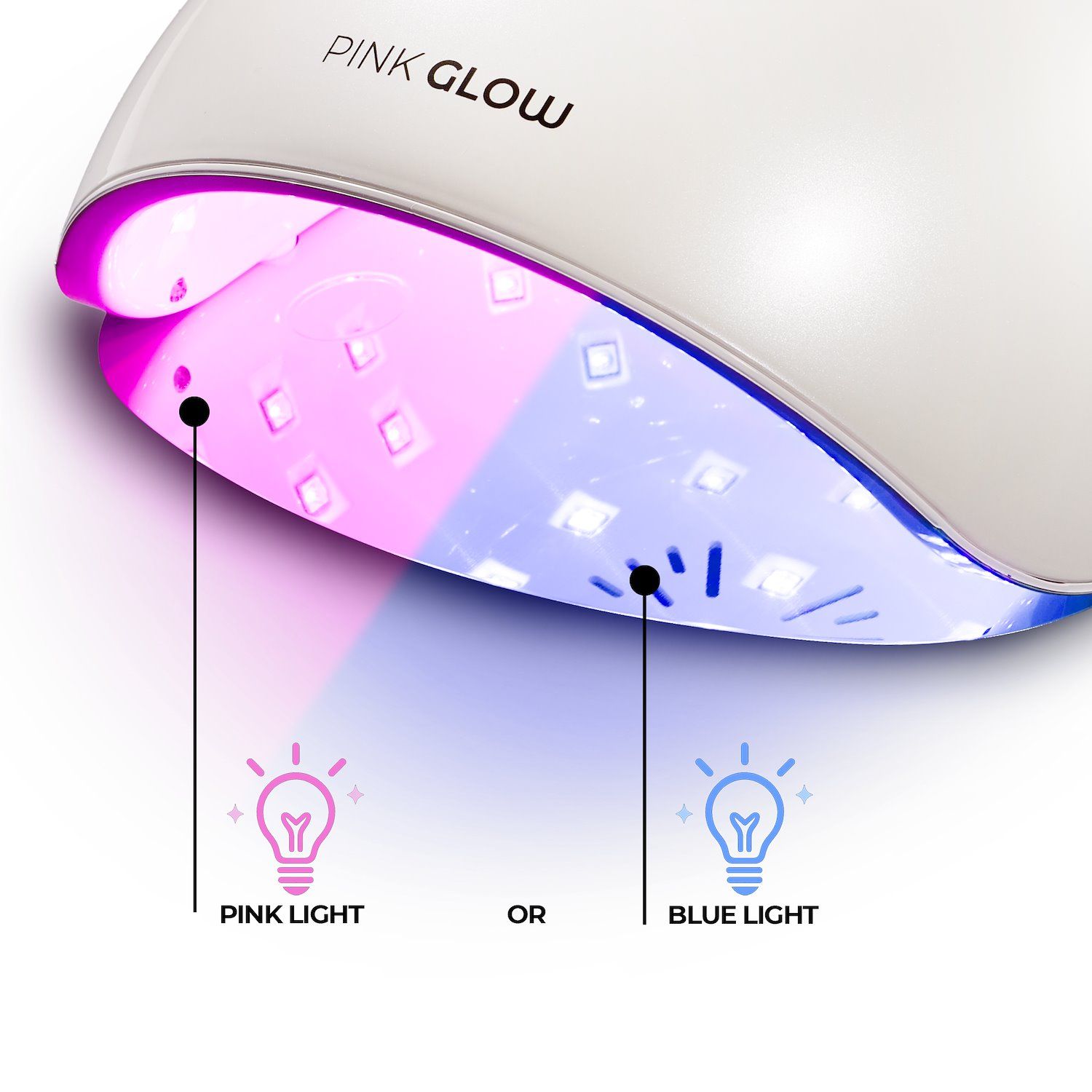 Lampe UV PinkGlow – lumière rose détail