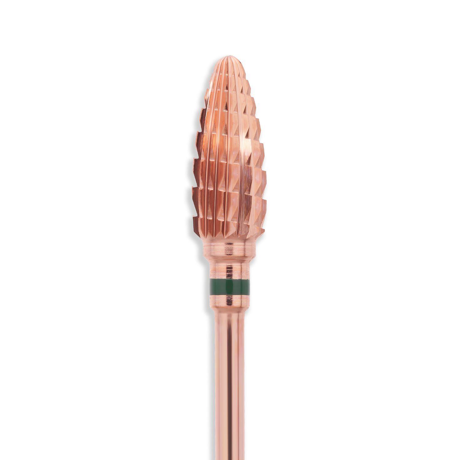 Fresa Rose Gold Carbide Flame detalle