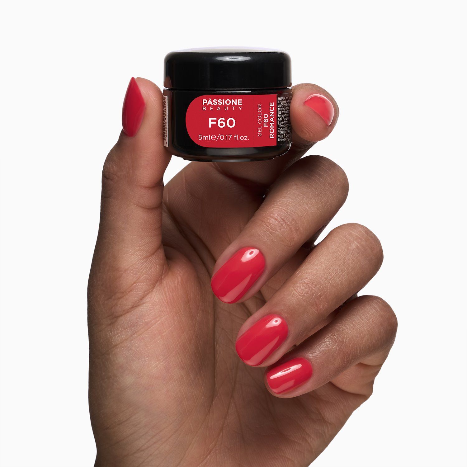 Gel Color F60 Romance - Gel color rojo brillante autosellante  - detalle 1