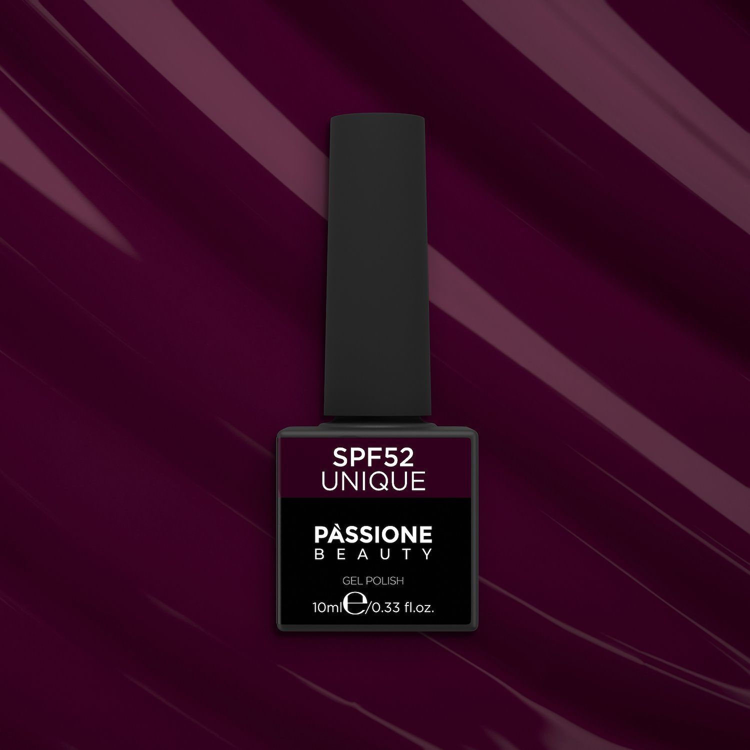 Vernis semi-permanent VSF52 Unique - Vernis semi-permanent bourgogne/bordeaux pigmenté - détail 1