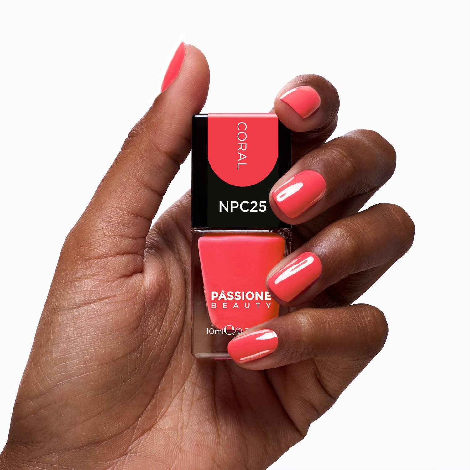 Esmalte NPC25 Coral - Esmalte naranja coral - detalle 1