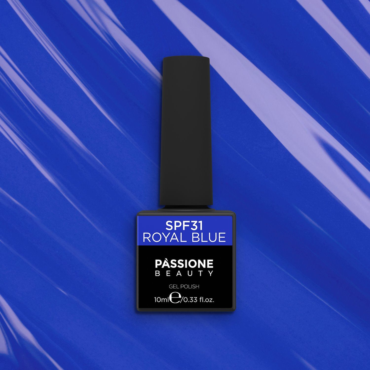 Gel Nail Polish GPF31 Royal Blue  - GPF31 Royal Blue gel polish, Intense blue - detail 1