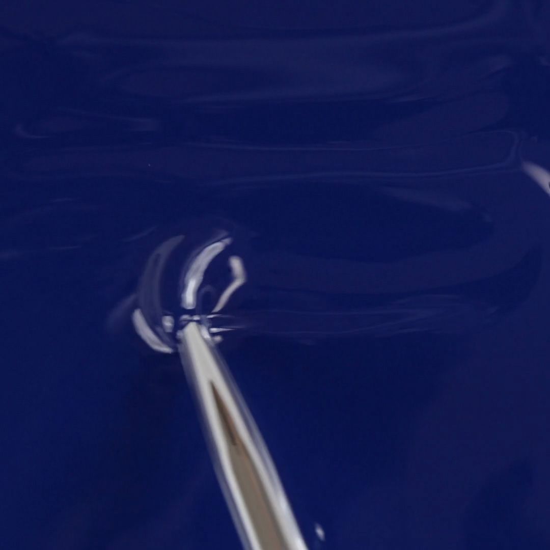 Application of Gel Nail Polish GPF17 Dark Blue 