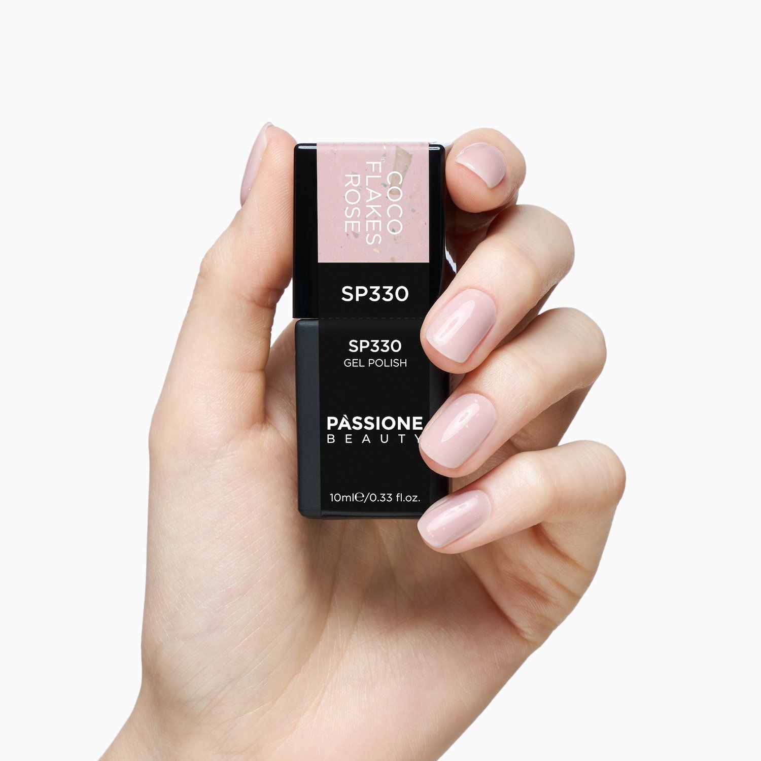 UV Nagellack NL330 Coco Flakes Rose Detail