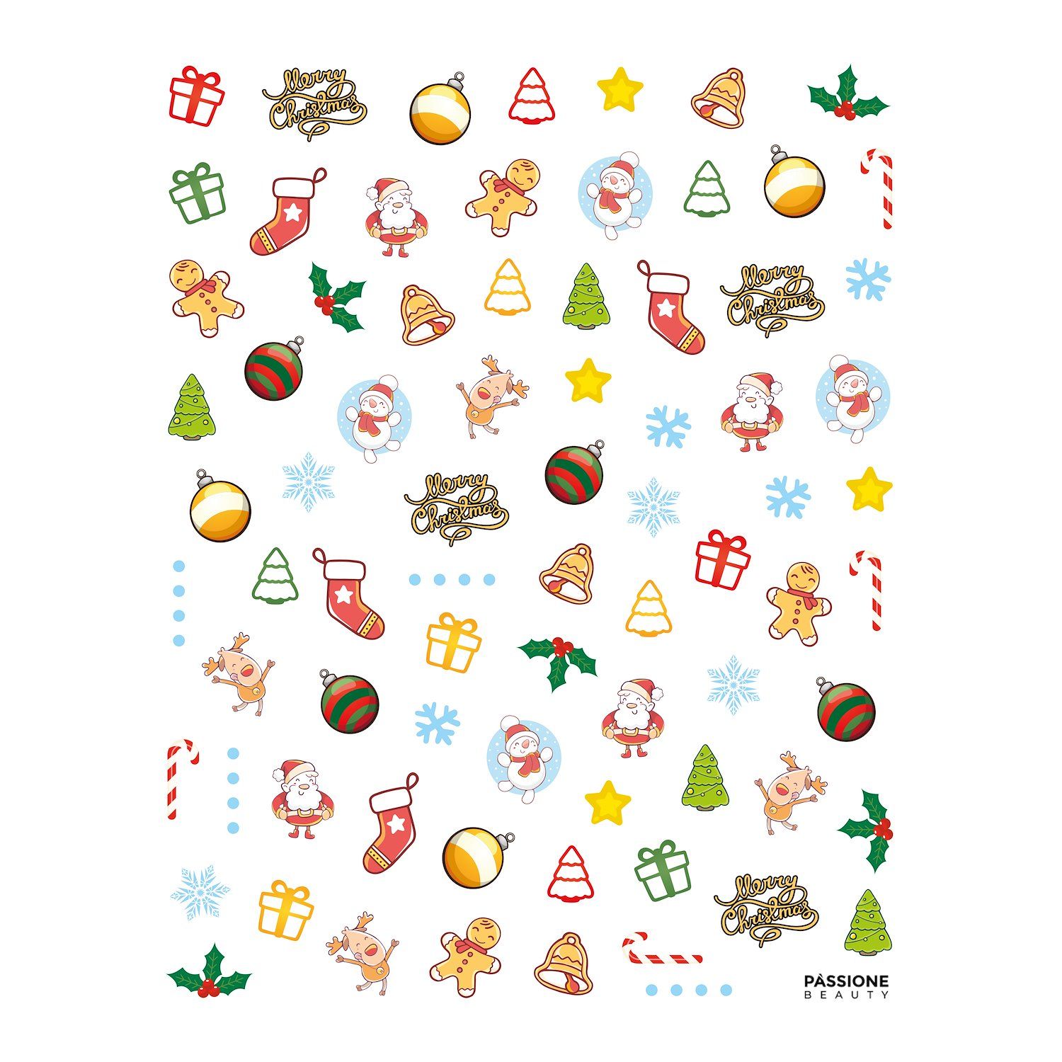 Let It Xmas - Nail Stickers - Christmas-themed nail stickers - detail 1