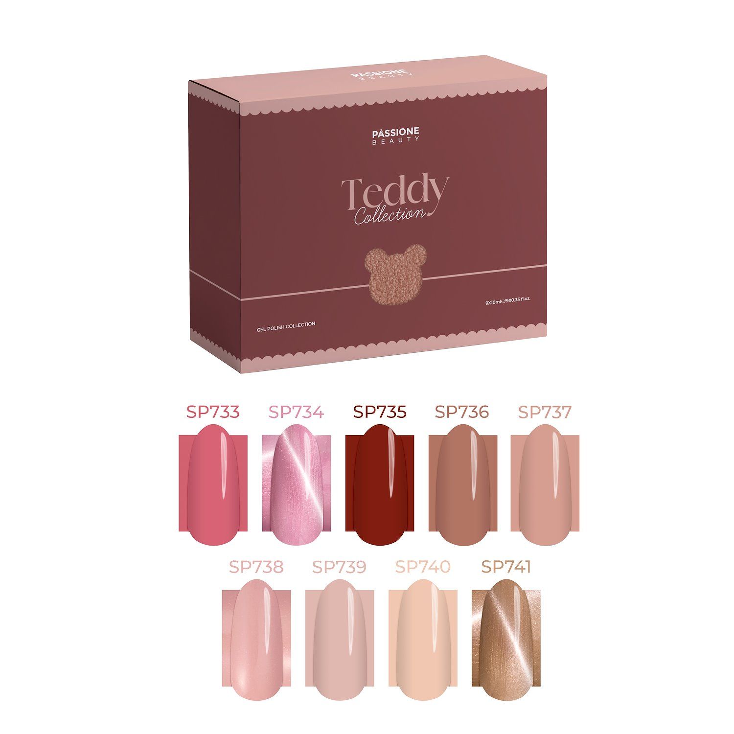 Teddy Kollektion – UV-Nagellacke Detail