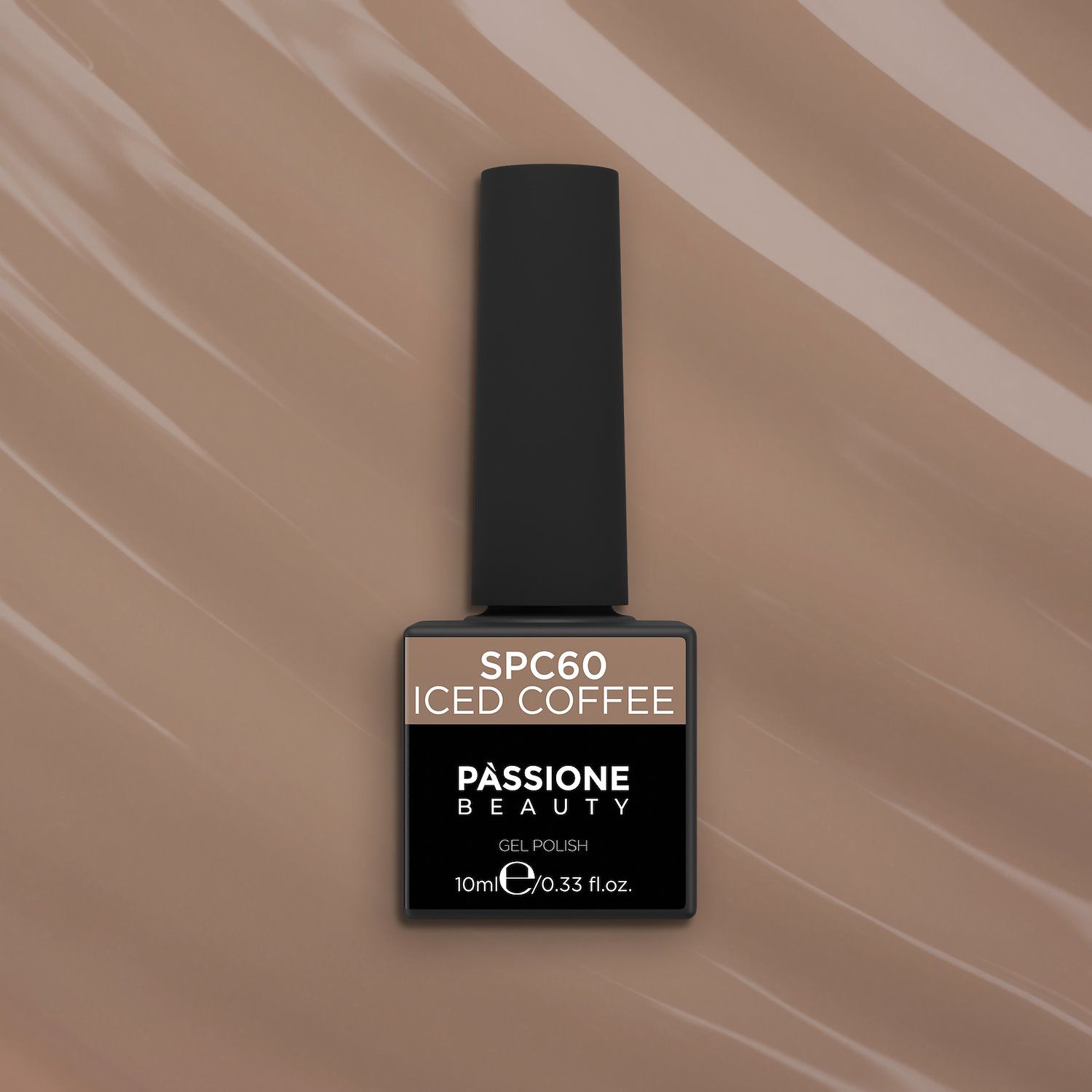 Gel Nail Polish GPC60 Iced Coffee  - GPC60 Iced Coffee gel polish, soft brown - detail 1