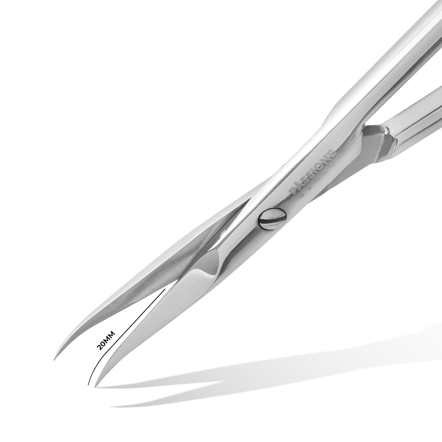Tijeras con gancho Precision para cutículas – hoja de 20 mm detalle