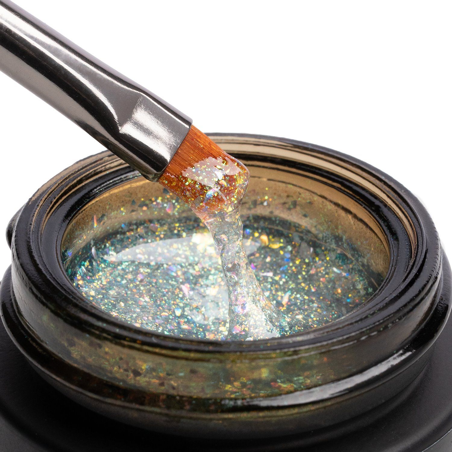Marble Holo Flakes 15ml - Gel Costruttore glitterato per coperture e ricostruzioni - dettaglio 2