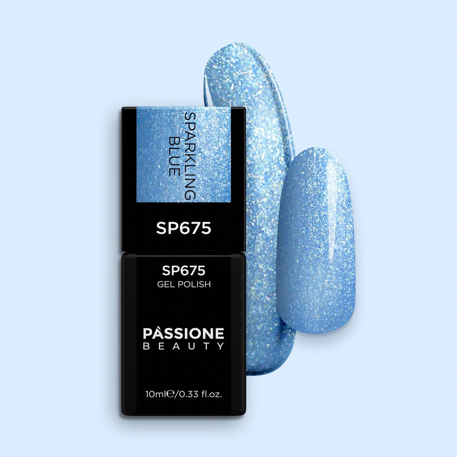 Gel Nail Polish SP675 Sparkling Blue