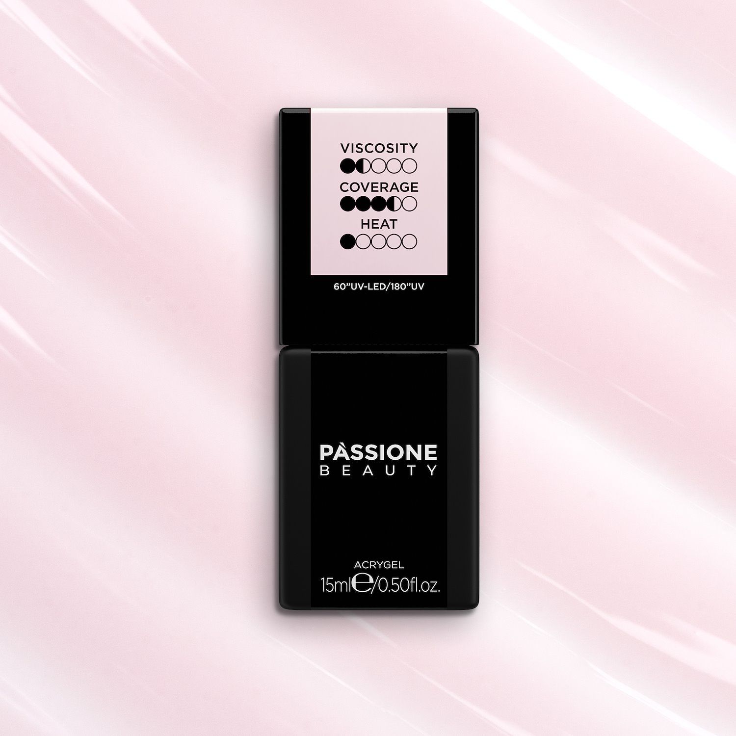Liquid AcrilGel® Milky Nude 15ml - Gel constructeur autoégalisant à faible viscosité nude laiteux - détail 2