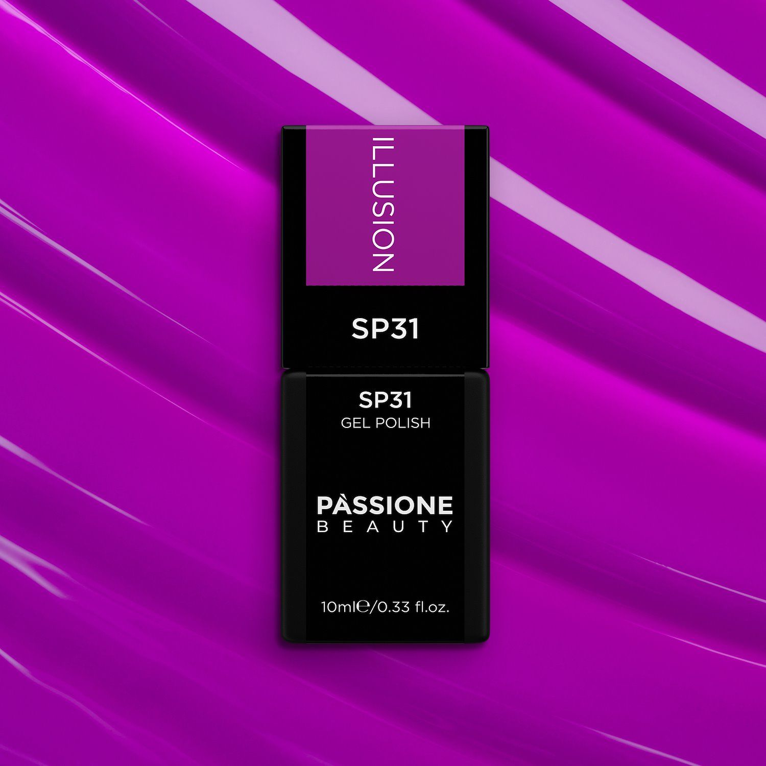 Gel Nail Polish GP31 Illusion  - Vivid Purple Gel Polish - detail 1