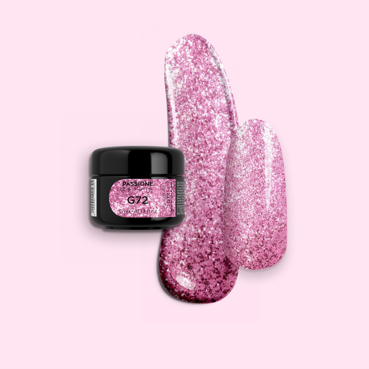 Gel Glitter G72 Chewingum Flash