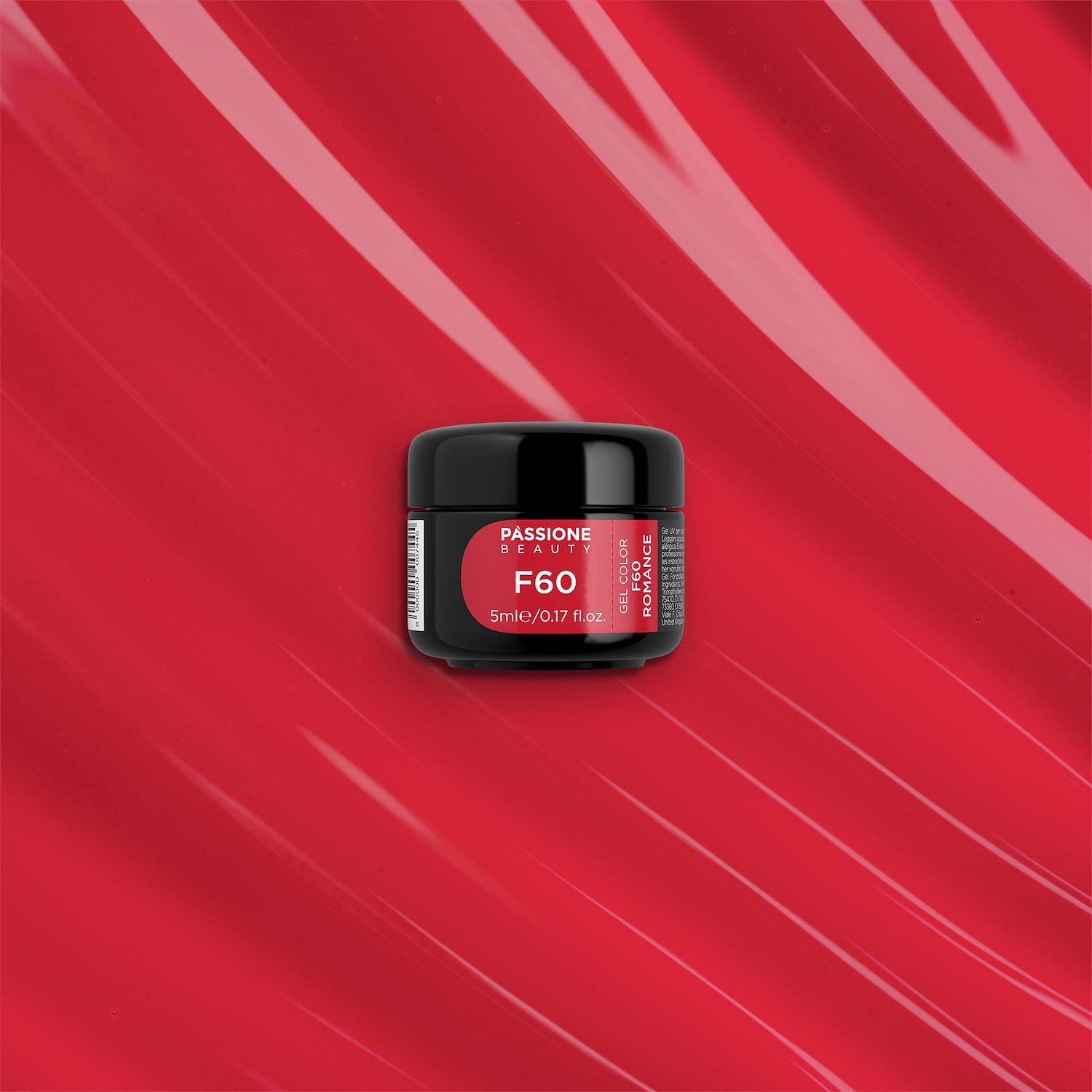 Gel Color F60 Romance - Gel color rojo brillante autosellante  - detalle 2