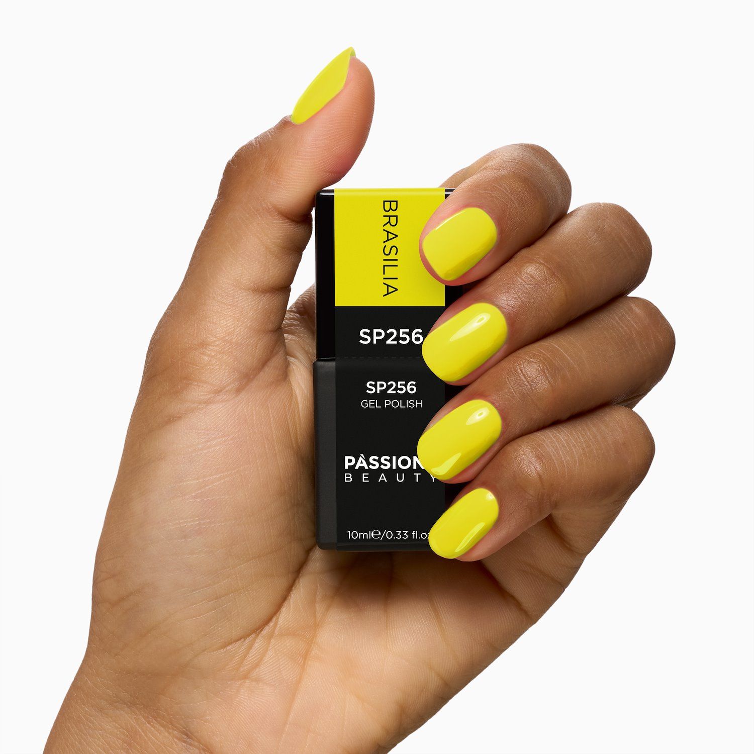 Gel Nail Polish GP256 Brasilia  - Warm Fluorescent Yellow Gel Polish  - detail 2