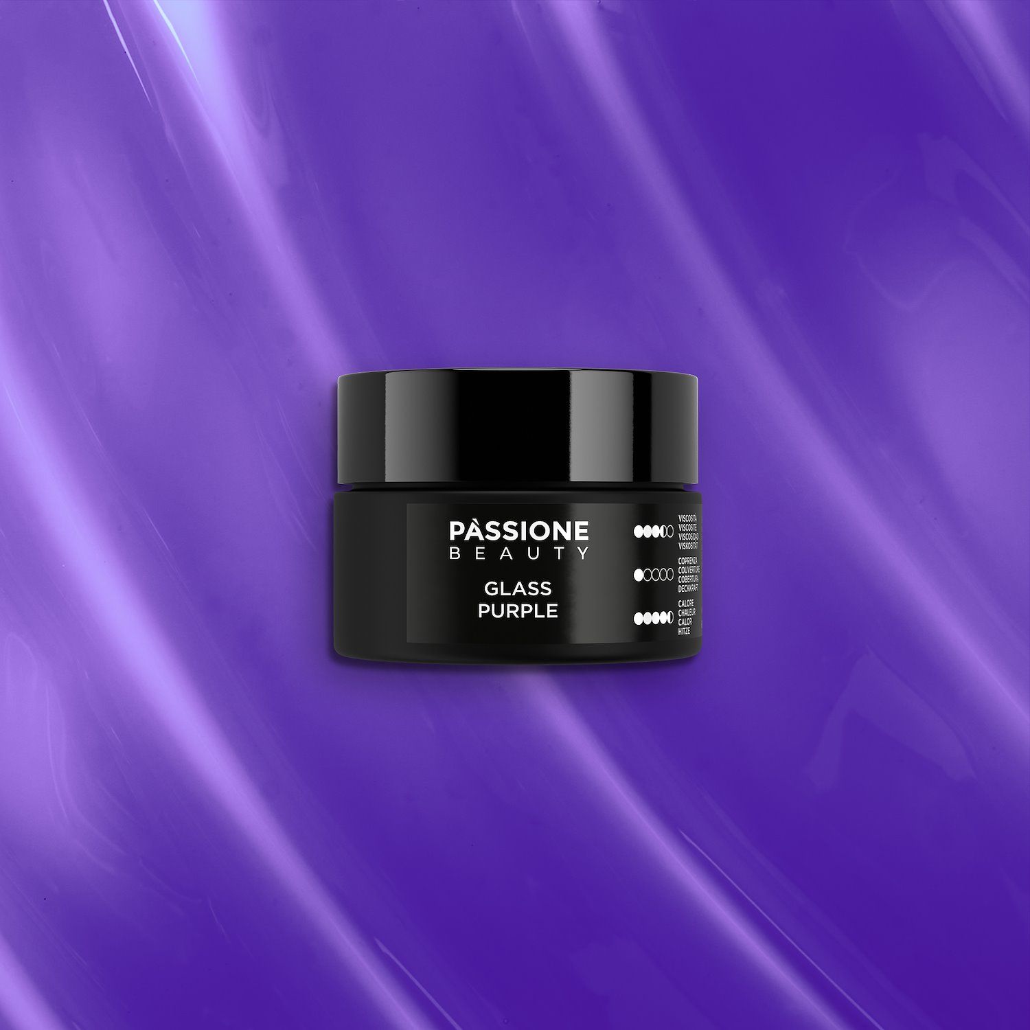 Glass Purple 15 ml - Gel de construction auto-égalisant violet transparent - détail 2