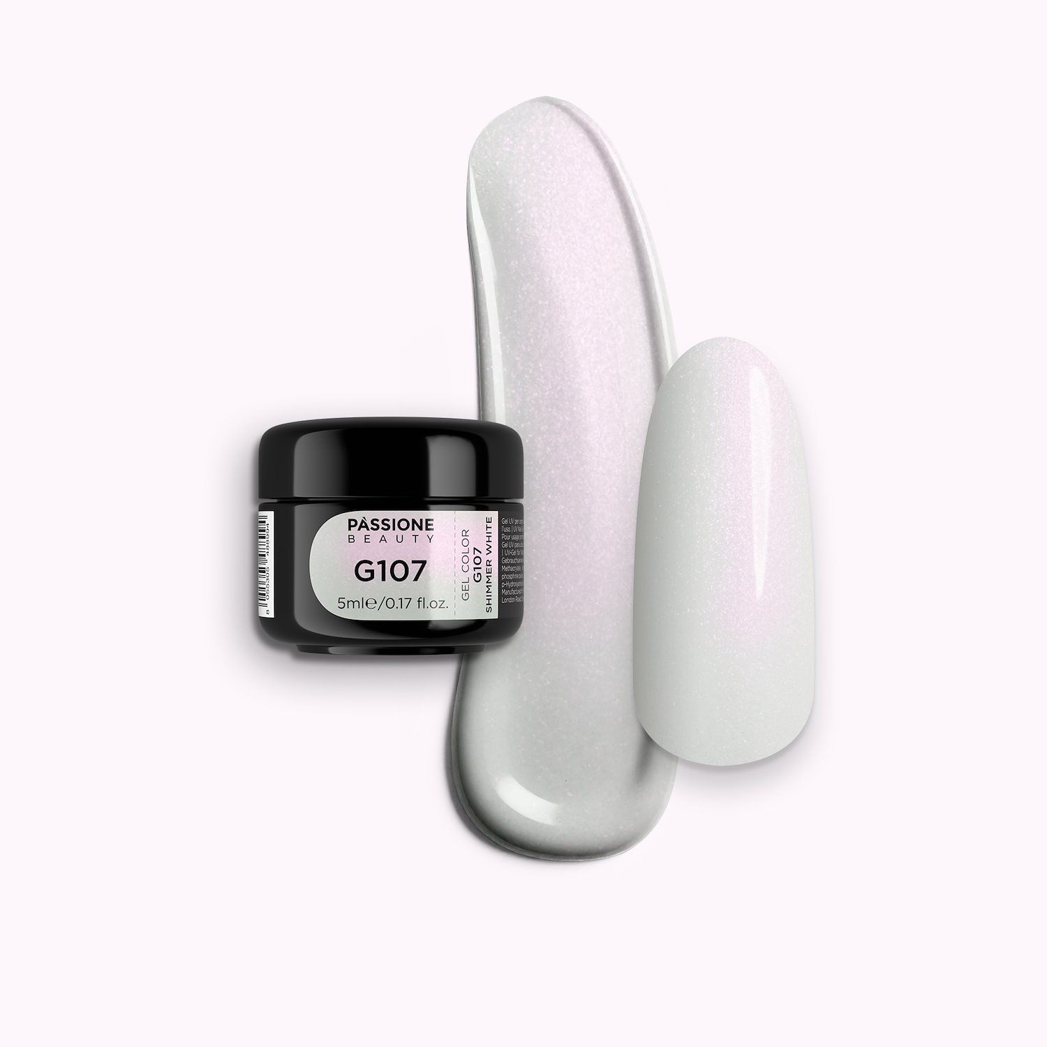 Gel Glitter G107 Shimmer White