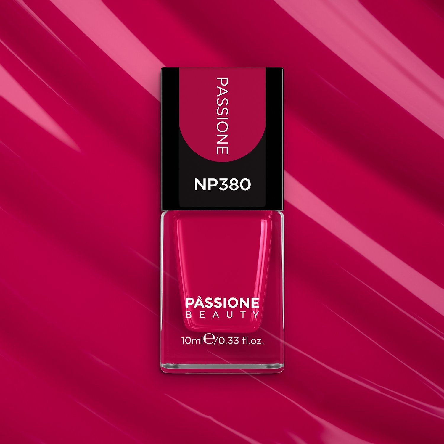 Vernis NP380 Passione - Vernis à ongles couleur magenta - détail 2