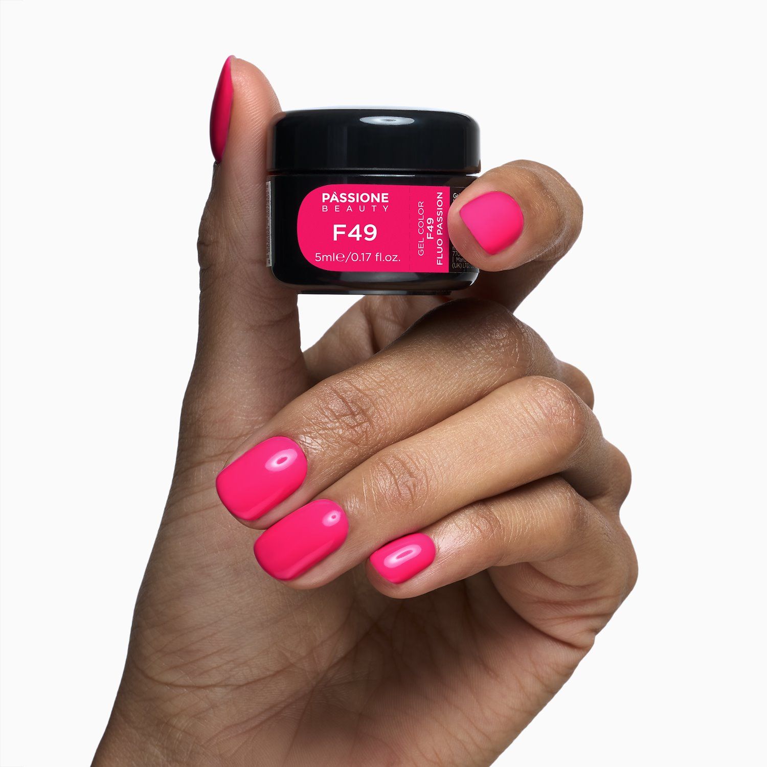 Gel Couleur F49 Fluo Passion - Gel Couleur autoscellant fuchsia shocking - détail 2