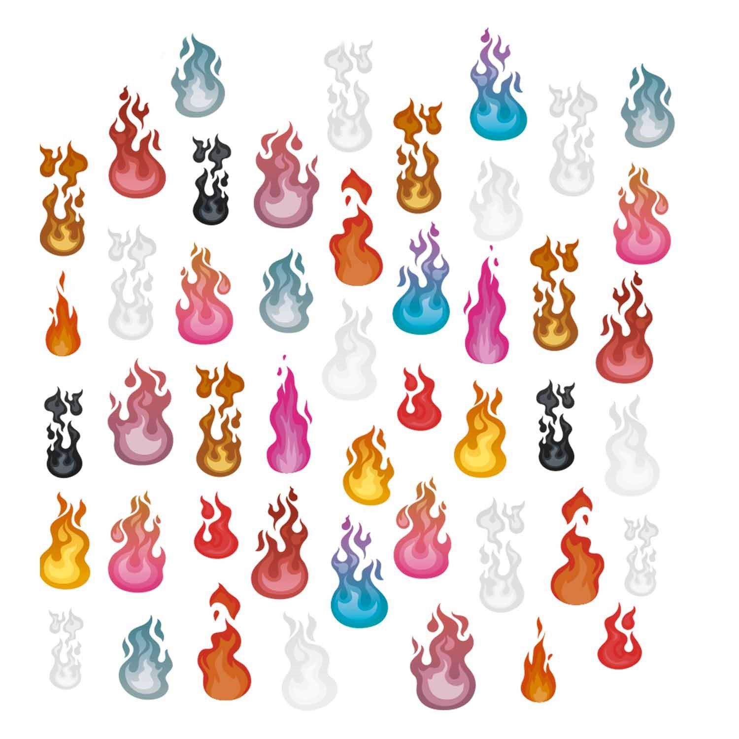 On Fire - Nail Stickers detail