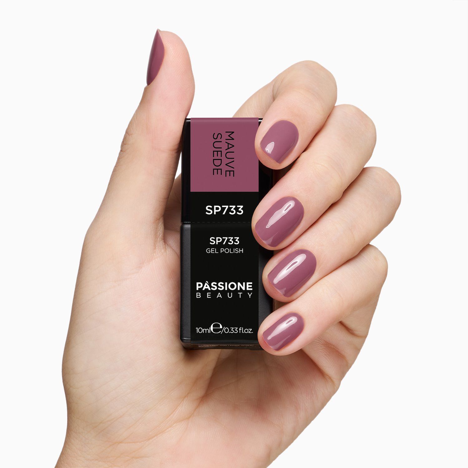 Gel Nail Polish SP733 Mauve Suede detail