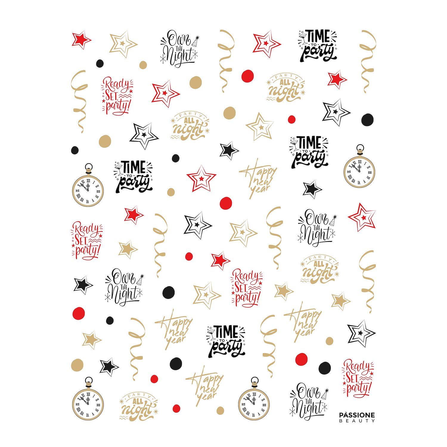 Make A Toast - Nail Stickers Detail