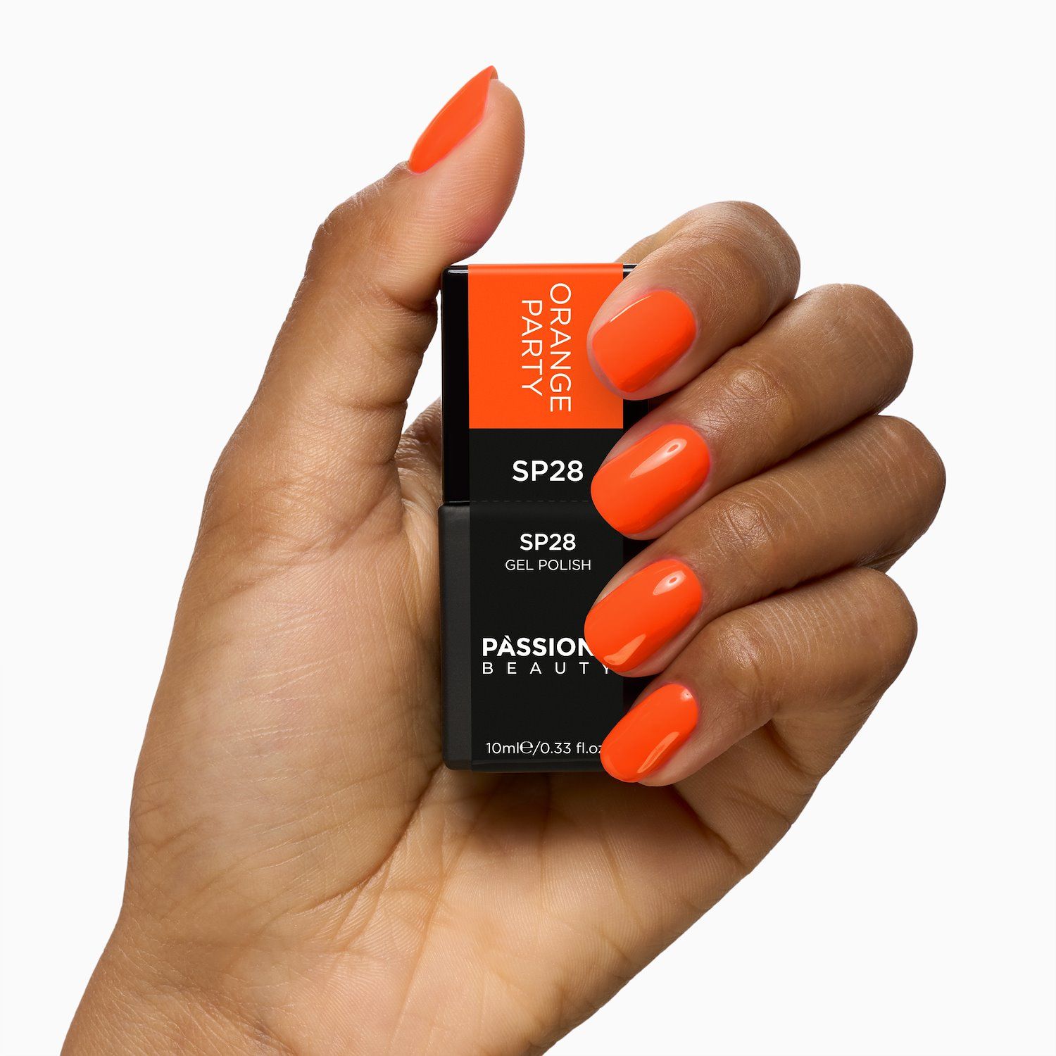 Vernis semi-permanent SP28 Orange Party détail