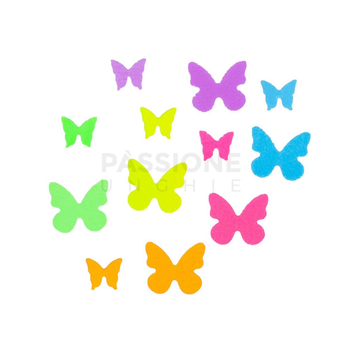 Fluo Butterfly - Nail Deco detail