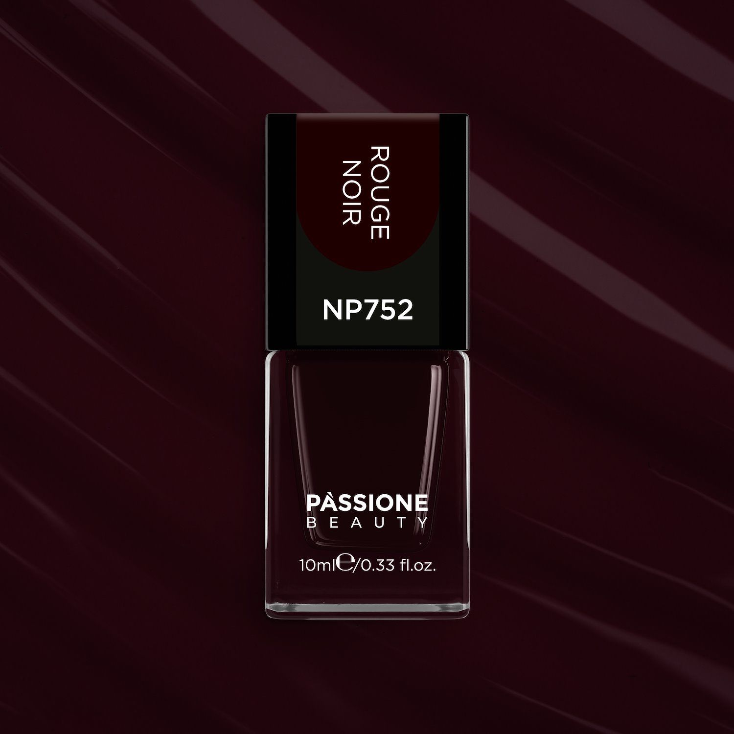 Vernis NP752 Rouge Noir détail