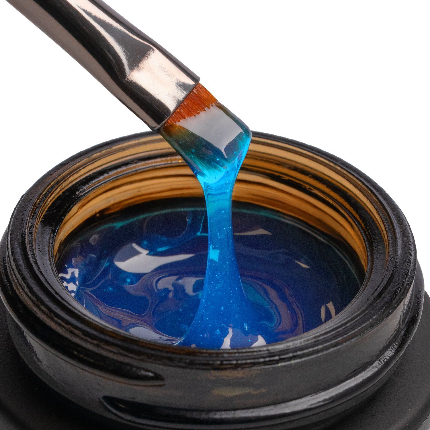Gel constructor Glass Blue - 15ml - Gel constructor azul con efecto vidrio, 15 ml  - detalle 1