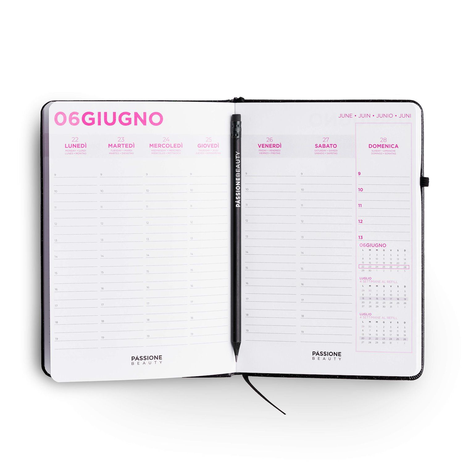 Agenda hebdomadaire - 2026 détail