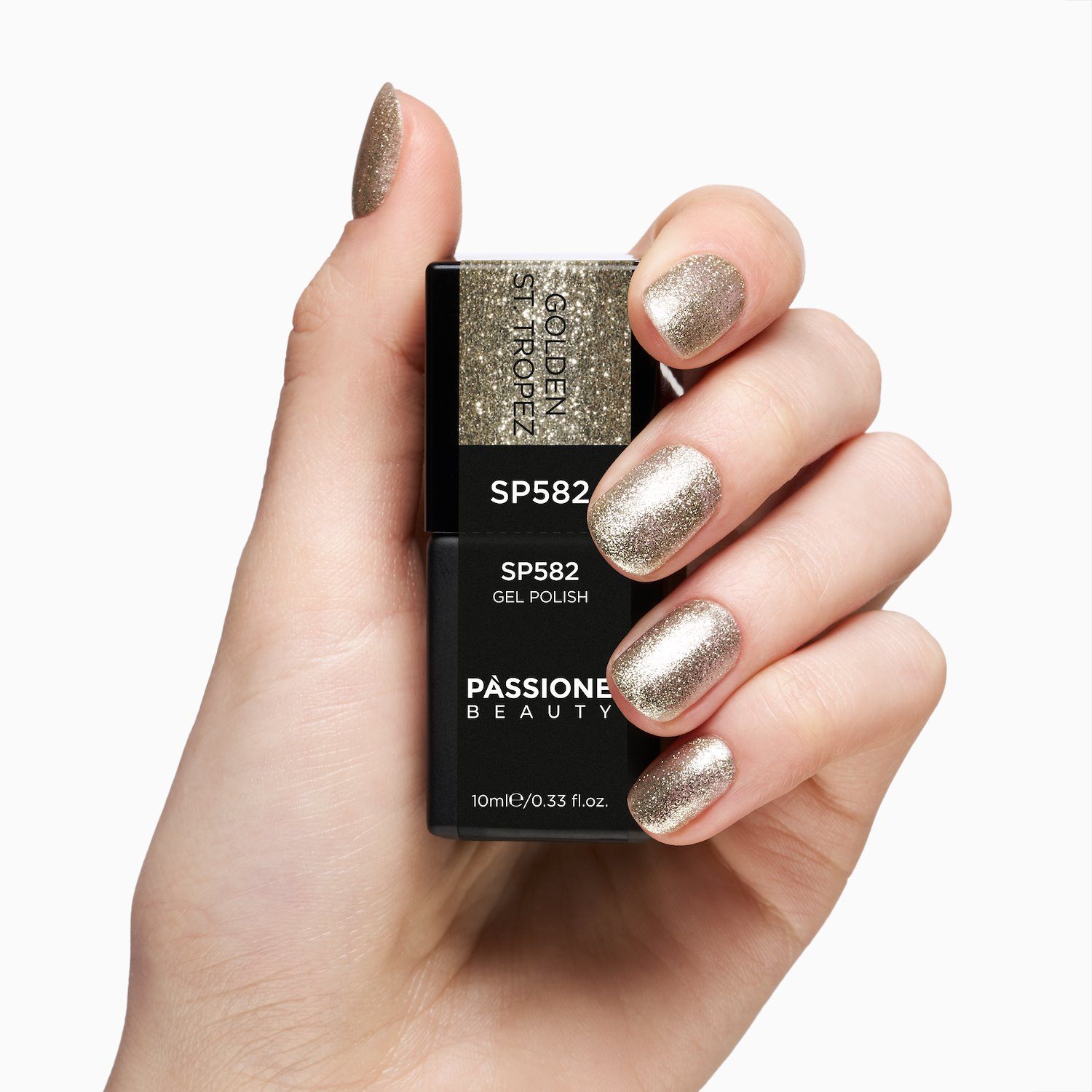 Gel Nail Polish SP582 Golden St. Tropez detail