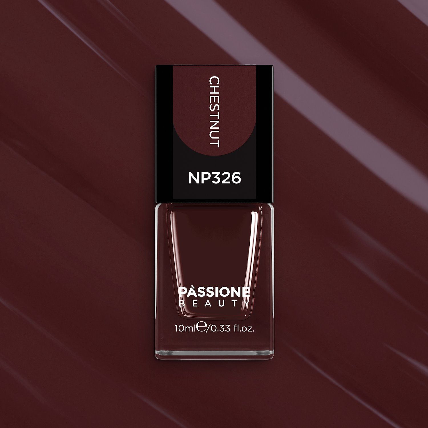 Smalto NP326 Chestnut - Smalto color marrone scuro - dettaglio 3