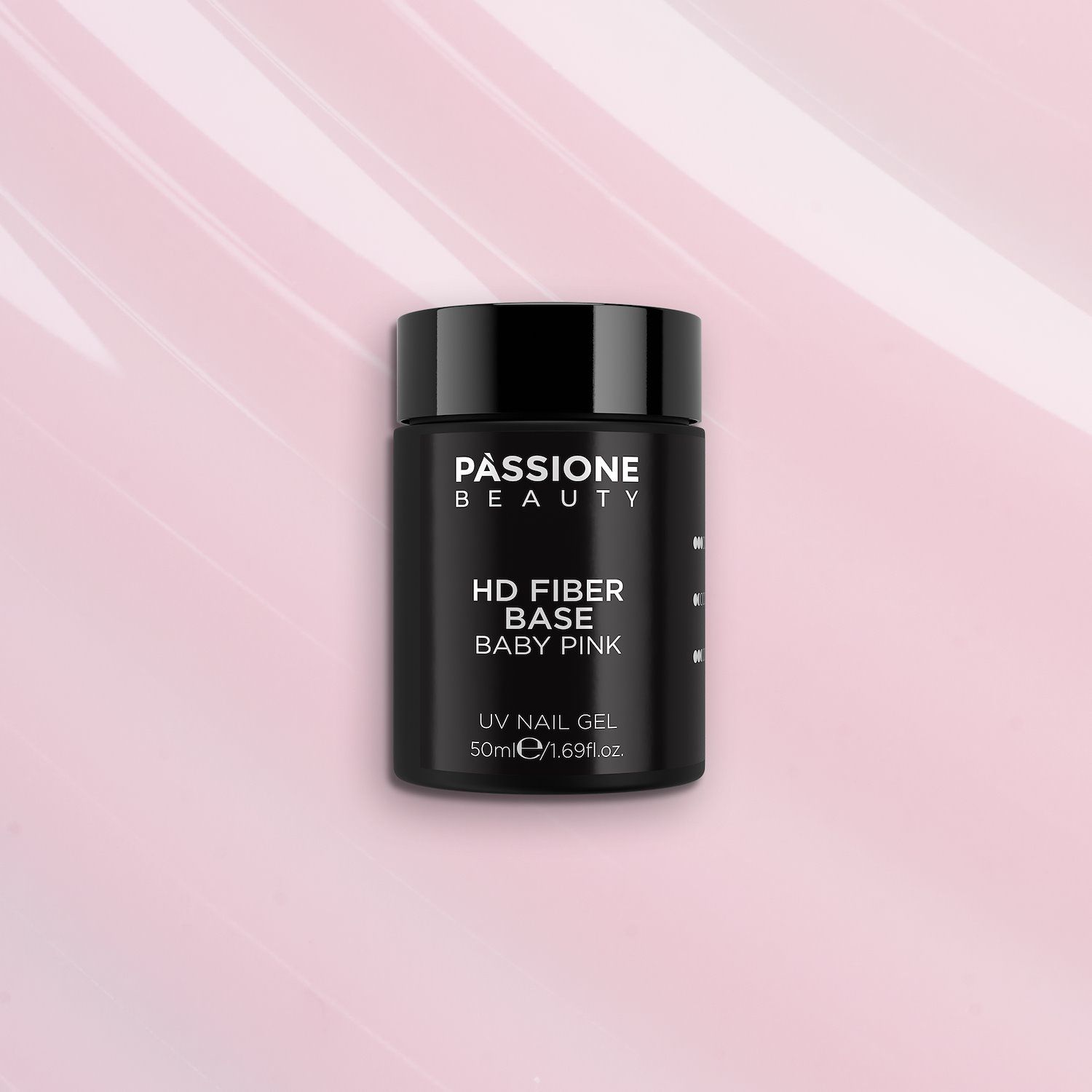 HD Fiber Base Baby Pink 50 ml - Base Semi-permanente Rose clair laiteux 50 ml - détail 2