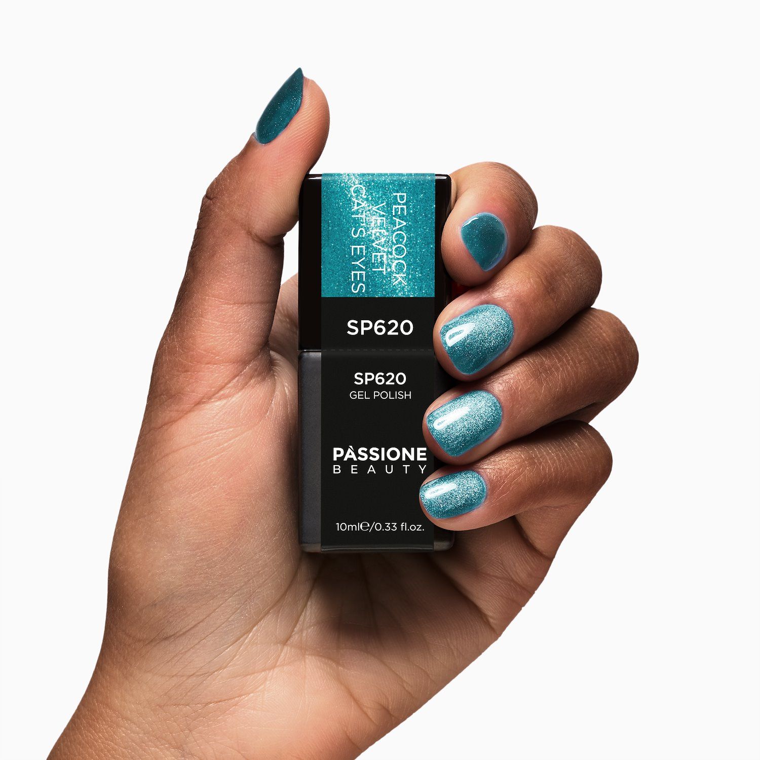 Vernis semi-permanent SP620 Peacock Velvet Cat's Eyes détail