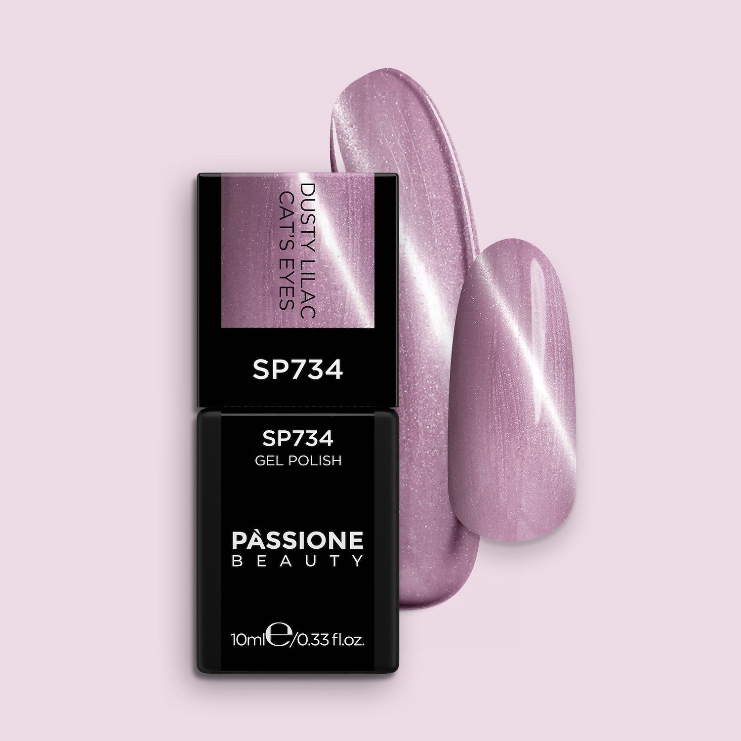 Gel Nail Polish SP734 Dusty Lilac Cat’s Eyes