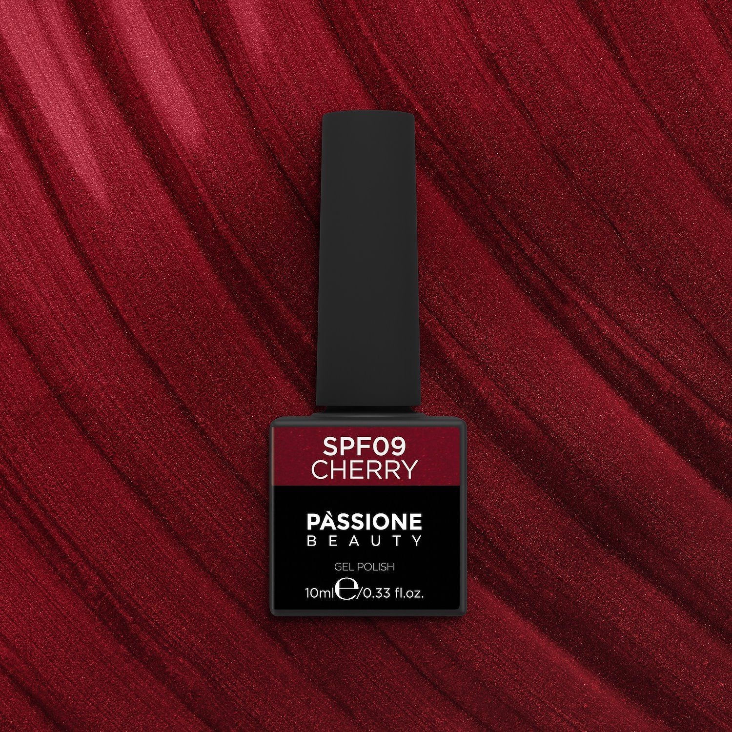 Esmalte Semipermanente SPF09 Cherry - Esmalte semipermanente SPF09 Cherry, Burdeos, iluminado con reflejos brillantes - detalle 1