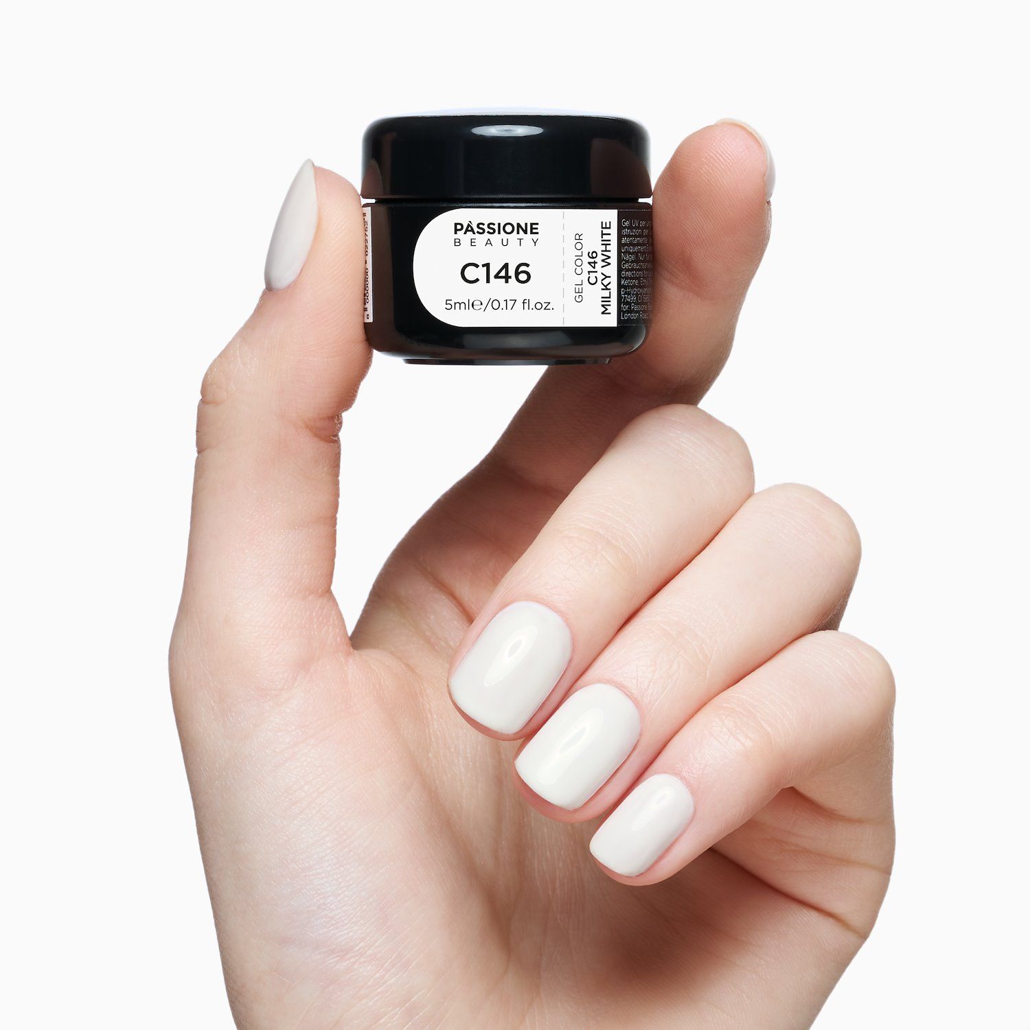 Gel couleur C146 Milky White détail