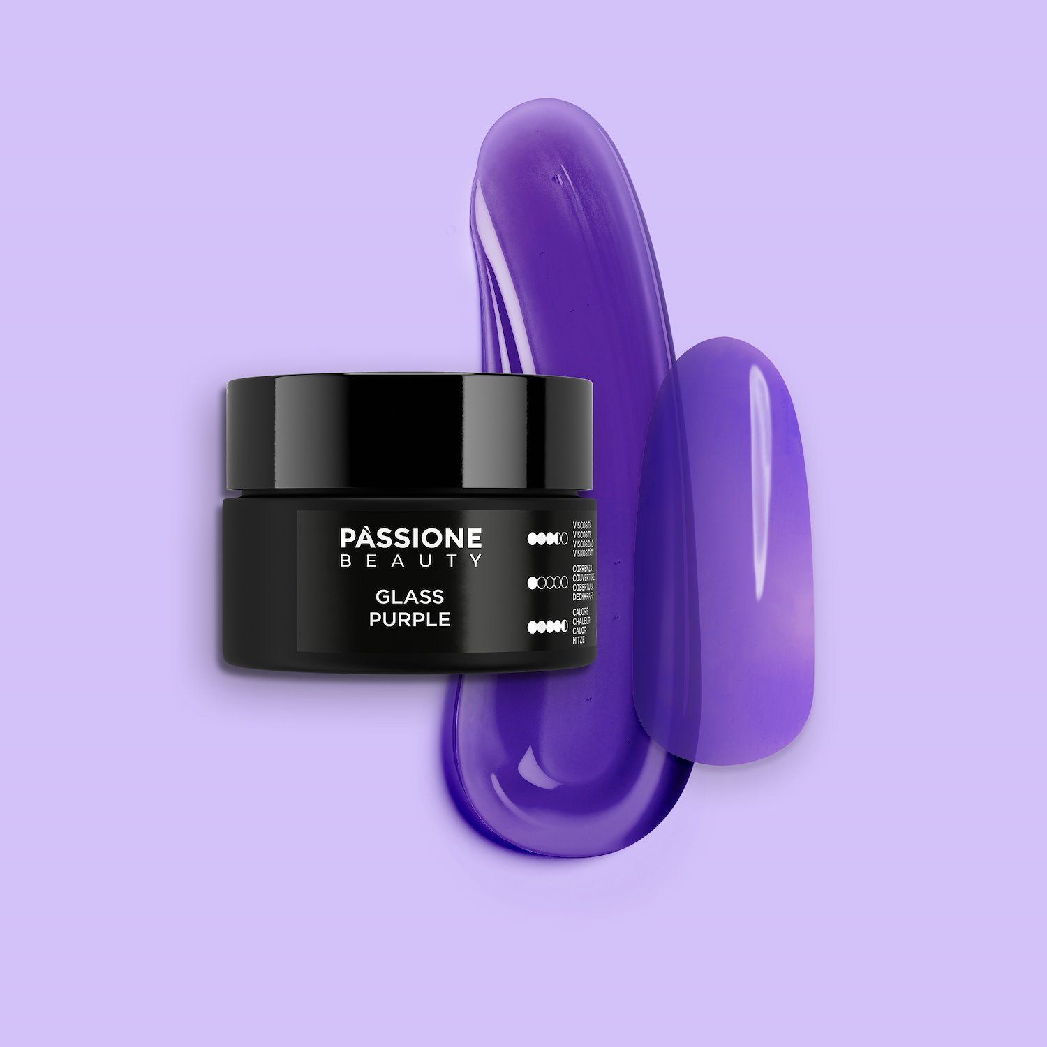 Builder Gel Glass Purple 15 ml