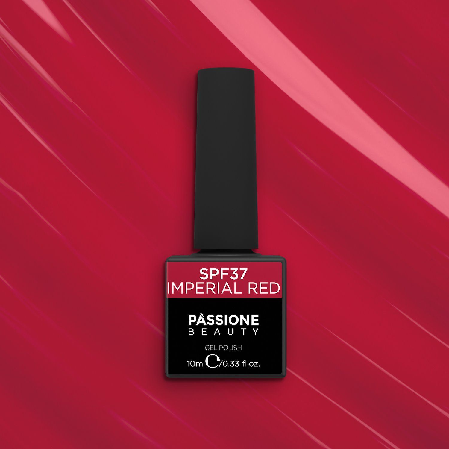 UV Nagellack SNF37 Imperial Red - UV Nagellack in intensivem Rot - Detail 2