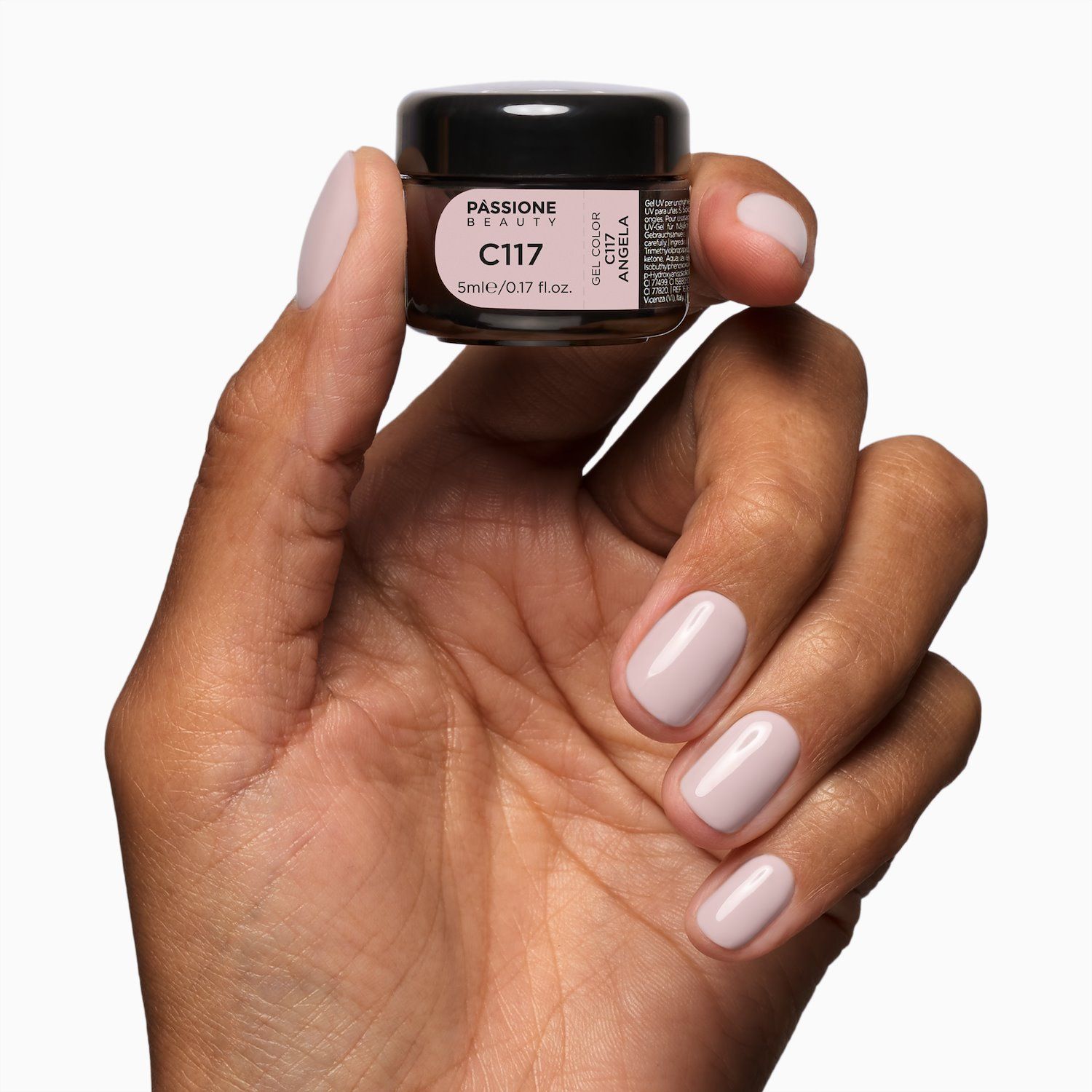 Gel Color C117 Angela - Gel color nude chiaro tendente al rosa - dettaglio 2