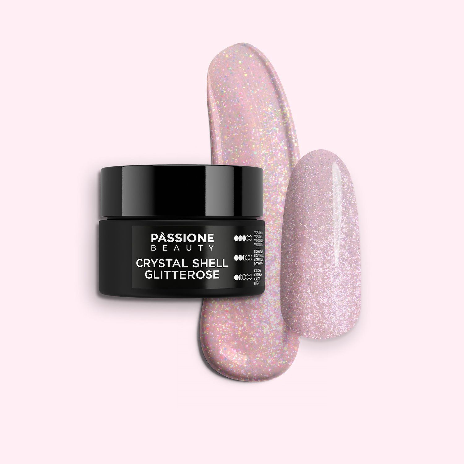 Gel de construction Crystal Shell Glitterose - 15ml