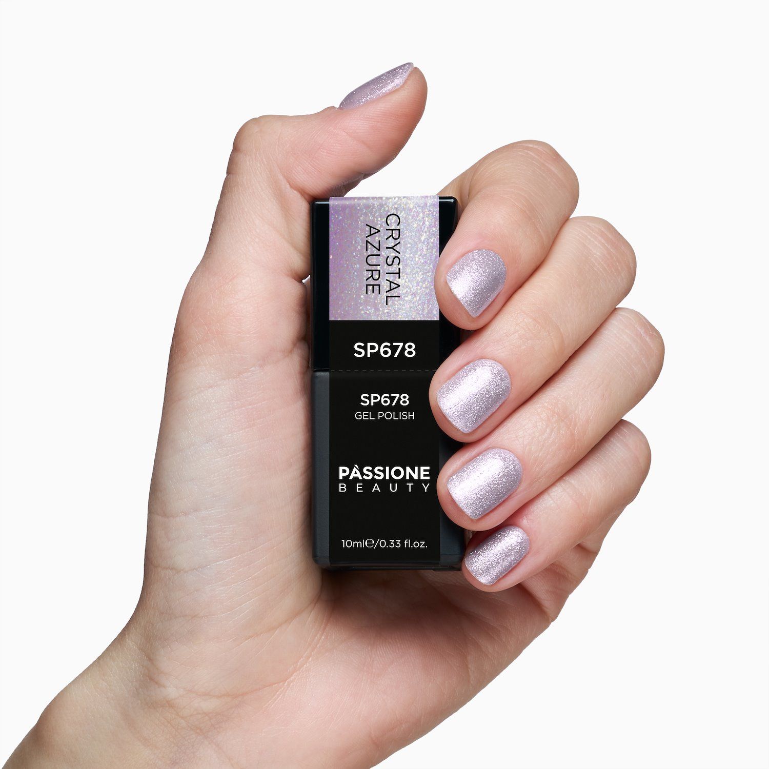 Esmalte semipermanente SP678 Crystal Azure detalle