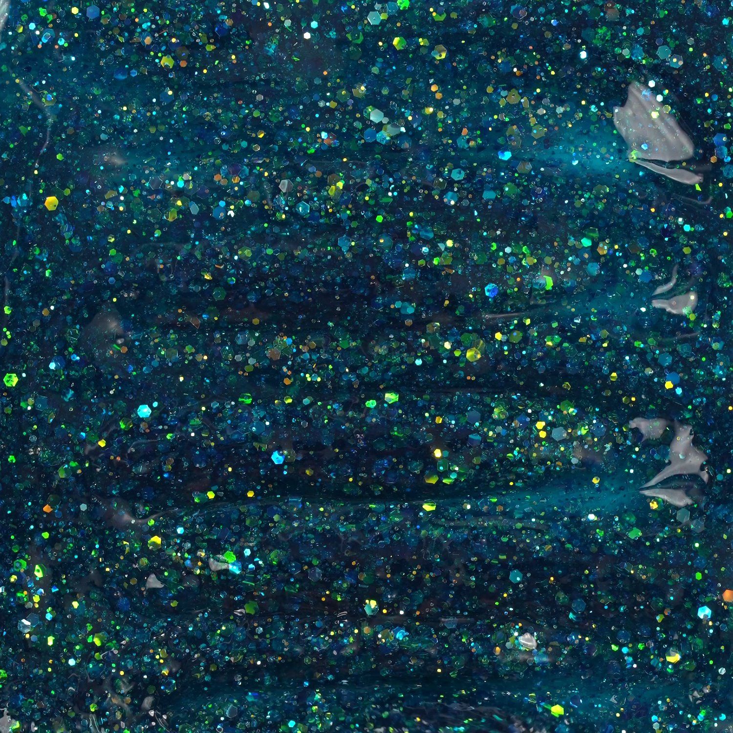 Application de Glass Glitter Green 15ml