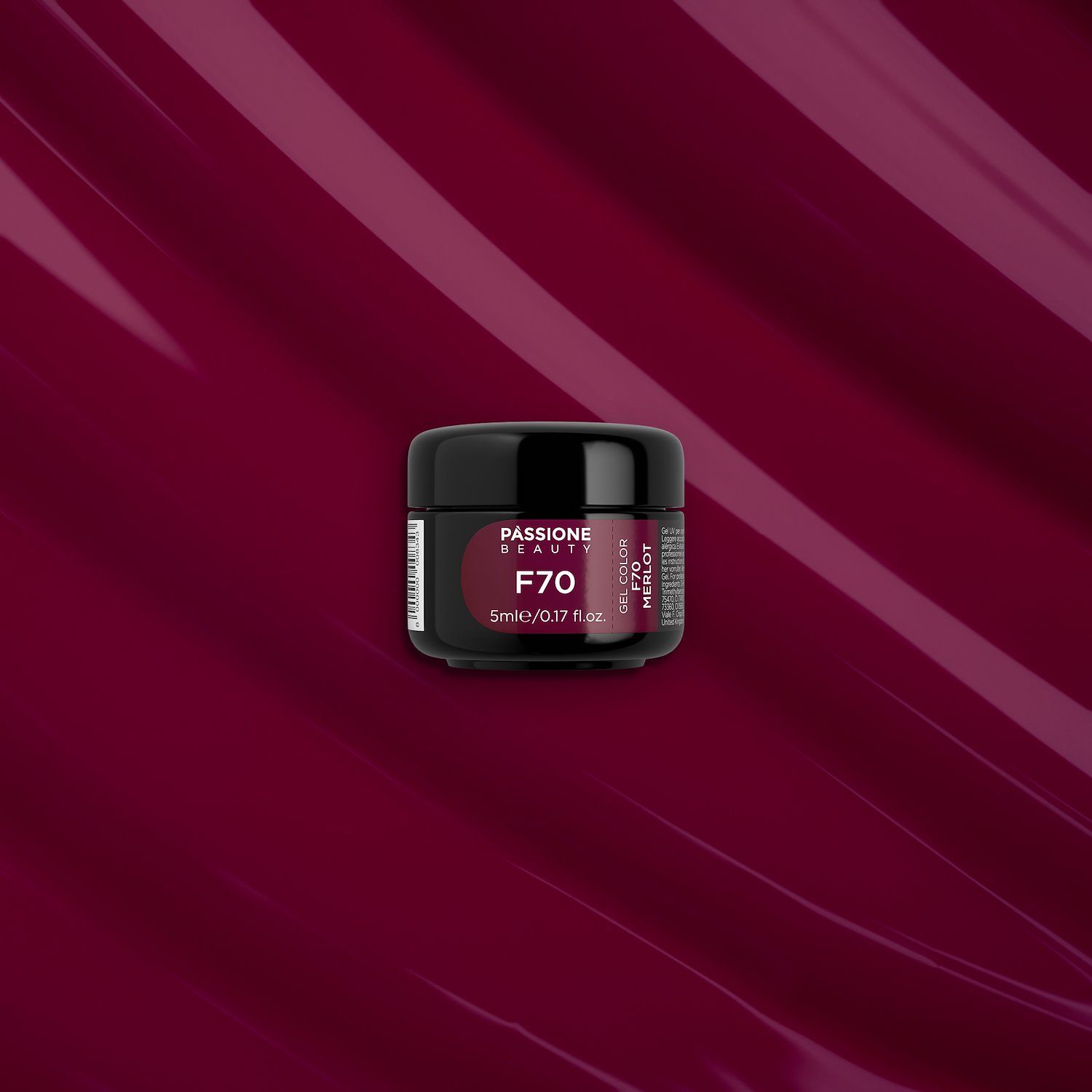 Gel color F70 Merlot - Gel Color autosigillante rosso vinaccia - dettaglio 2
