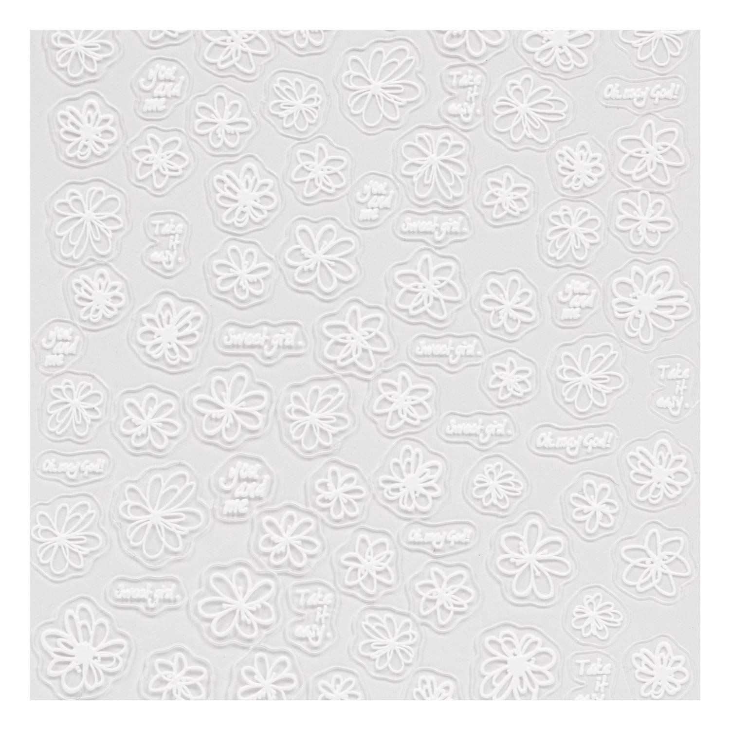 Daisy - 3D Nail Stickers detail