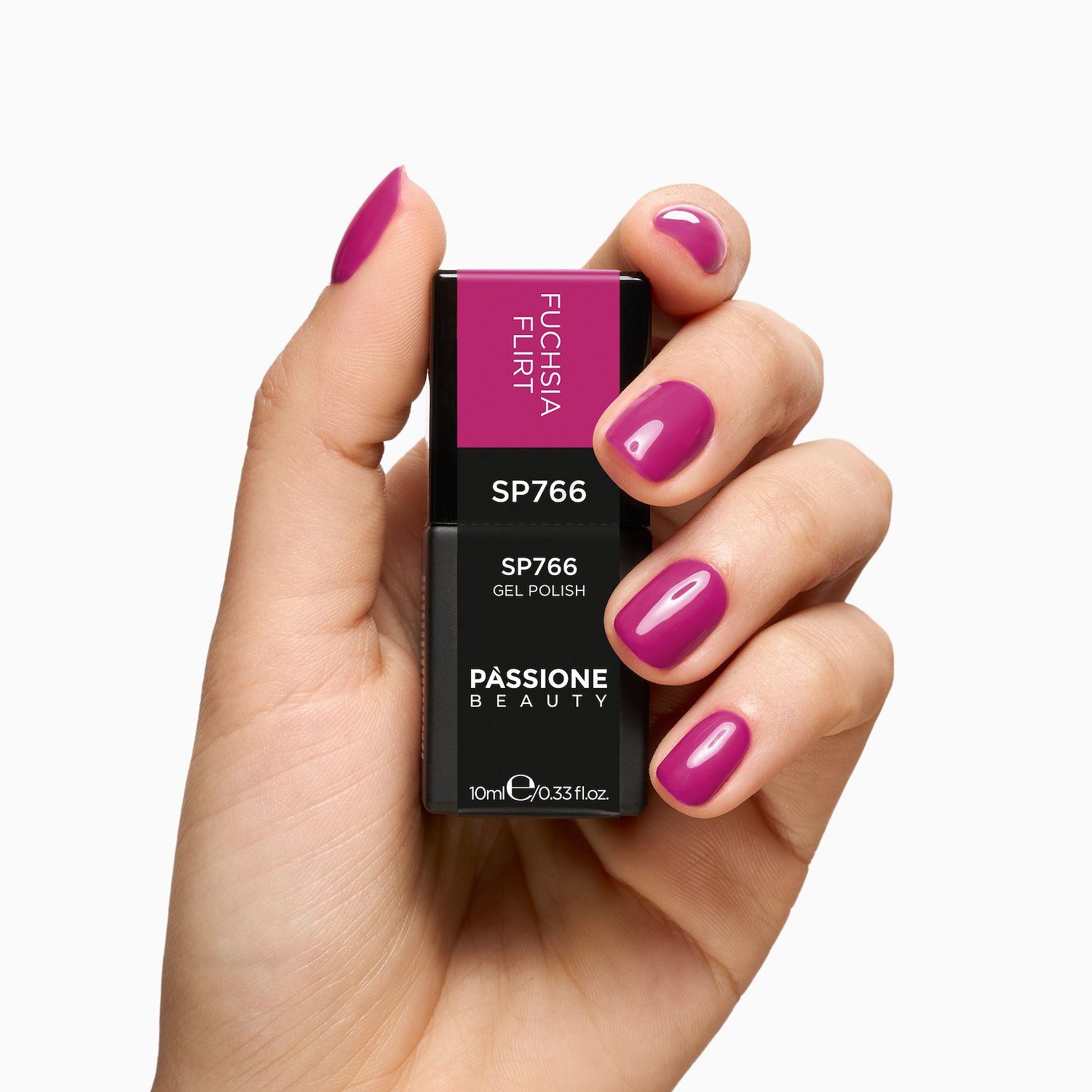 Esmalte semipermanente SP766 Fuchsia Flirt - Semipermanente fucsia brillante - detalle 1
