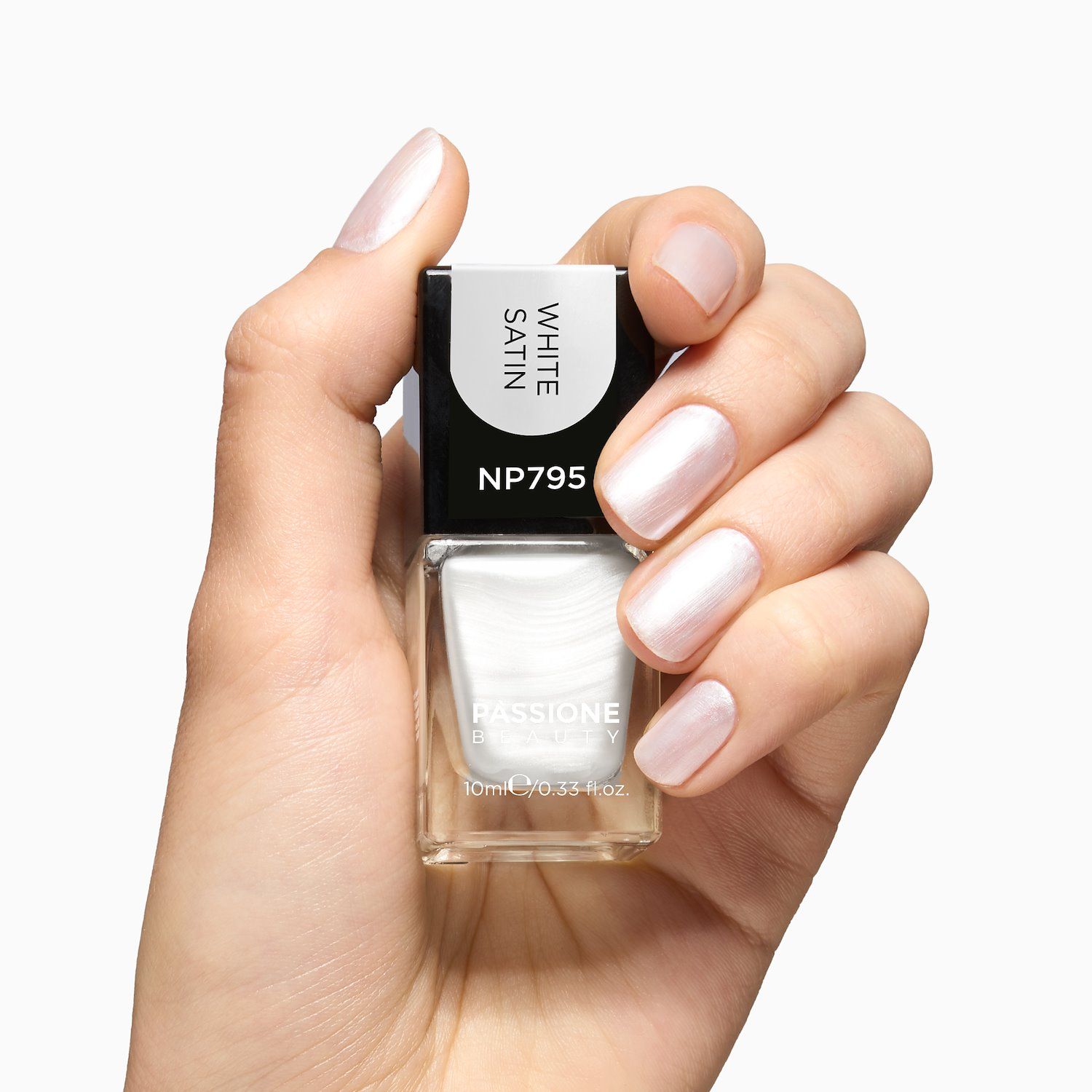 Vernis NP795 White Satin détail
